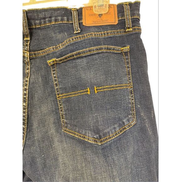 U.S. Polo Association Men’s 5 Pocket Classic Jeans Sz. 38/32 Stretch - Picture 3 of 6